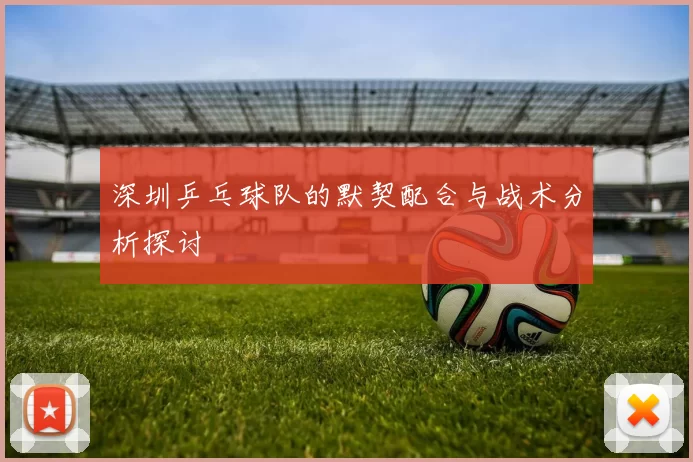 深圳乒乓球队的默契配合与战术分析探讨